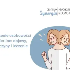 Zaburzenie osobowości borderline: objawy, przyczyny i leczenie. Grafika przedstawia dwie twarze tej samej osoby, symbolizujące zmienne nastroje.